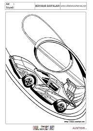 Hot-wheels boyama sayfaları
